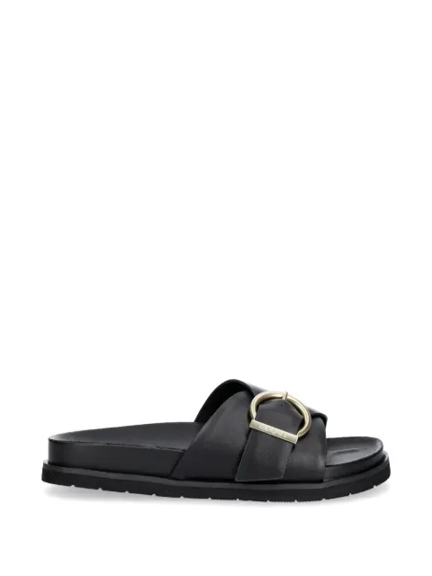 Gant buckle-detail crossover slides Black 32501254