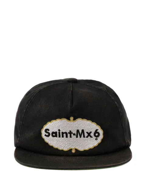 SAINT MXXXXXX logo-patch cap Black SM25SHR8075BK