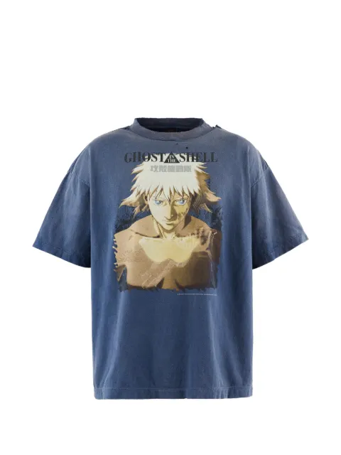 SAINT MXXXXXX graphic-print T-shirt Blue SM25SHR8C07NA