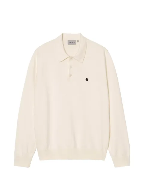 Carhartt WIP Madison long-sleeve polo shirt Neutrals I036162
