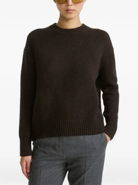 Yves Salomon crew-neck cashmere sweater Brown 27WYH50763MACA