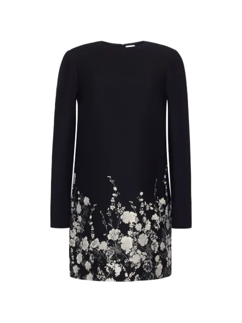 Adam Lippes Tilley floral-print mini dress Black R26714PW