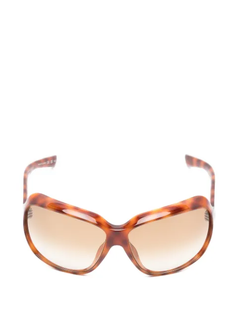 Gucci Eyewear tortoiseshell-effect geometric-frame sunglasses Brown GG2176S