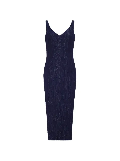 Adam Lippes Willa crinkled-effect midi dress Blue R26708TF