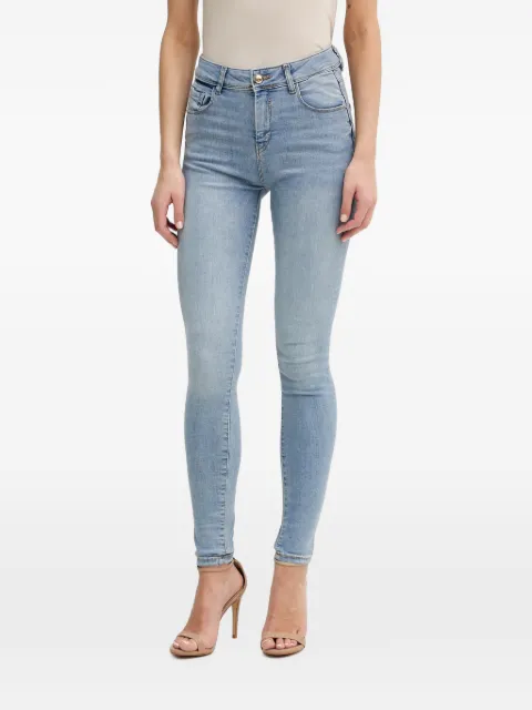 Gaudi skinny-fit whiskered jeans Blue 611BD26047