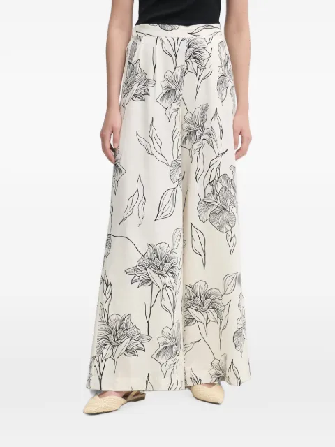Gaudi floral-print palazzo pants Neutrals 611FD25020