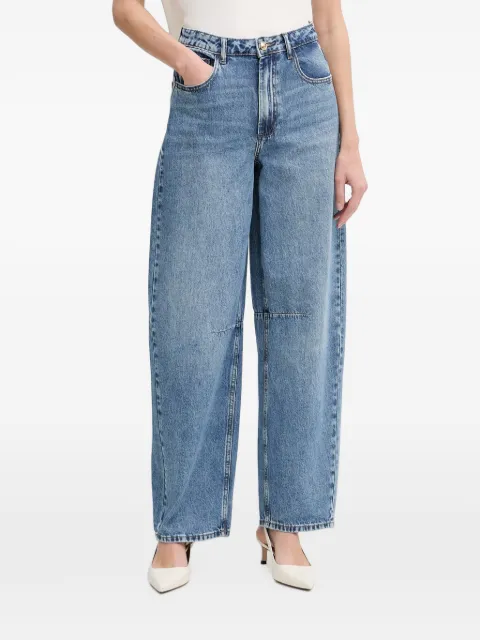 Gaudi cinched-back wide-leg jeans Blue 611BD26030