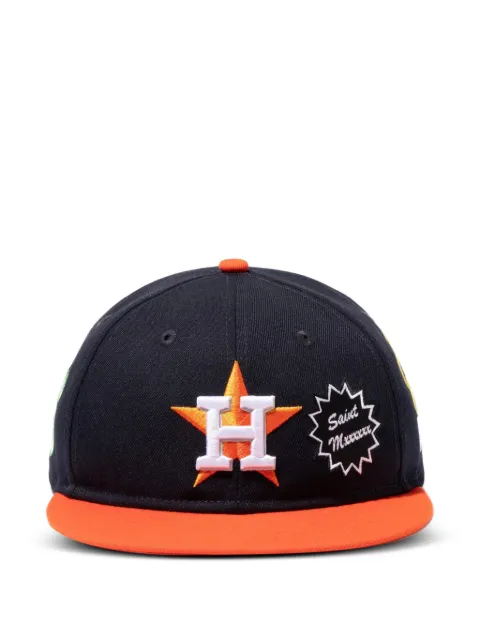 SAINT MXXXXXX embroidered logo-patch cap Blue SM25SHR8C48NO