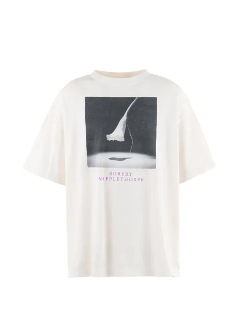 SAINT MXXXXXX Robert Mapplethorpe print T-shirt Neutrals SM25SHR8C17WH