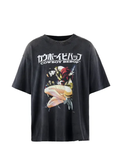 SAINT MXXXXXX x Cowboy Bebop graphic-print T-shirt Black SM25SHR8C04BK