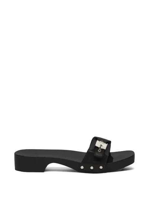 Scholl patent-leather buckled sandals Black F322911004