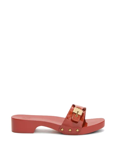 Scholl Pescura Cameron patent-finish sandals Red F322911009