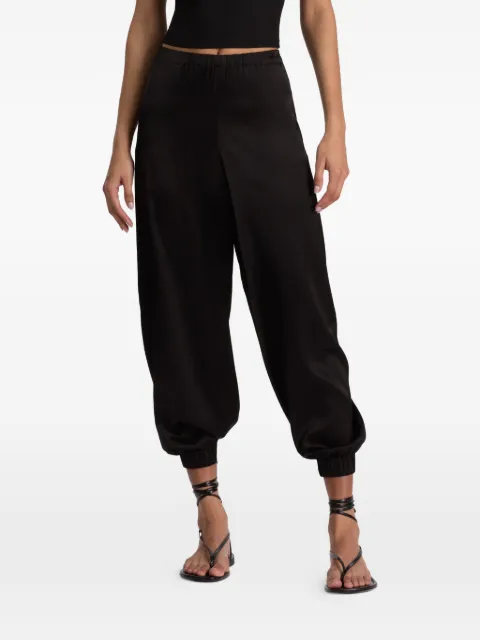 alice + olivia Declan elasticated-cuff trousers Black CC605A08116
