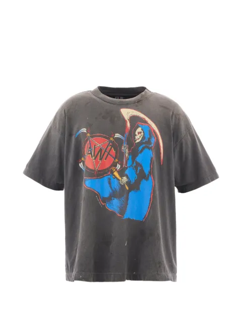 SAINT MXXXXXX graphic-print T-shirt Black SM25F007BK