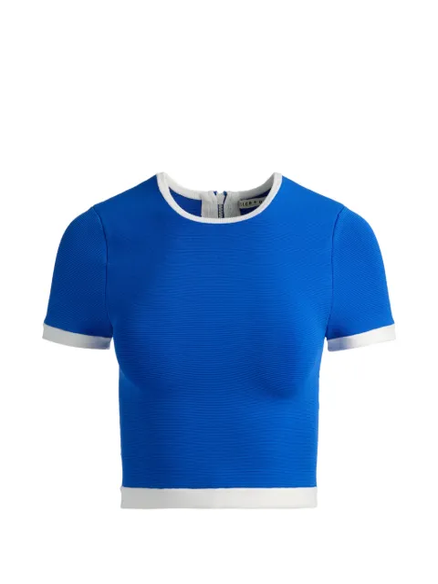 alice + olivia Ciara cropped sweater Blue CC605513719