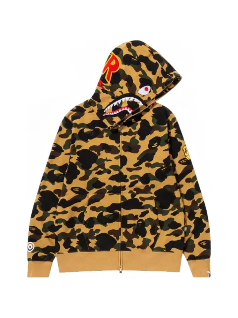 A BATHING APE® 1st Camo shark hoodie Yellow 1I80115015