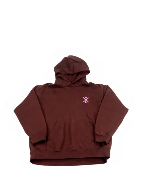 Warren Lotas graphic-print hoodie Brown WL039