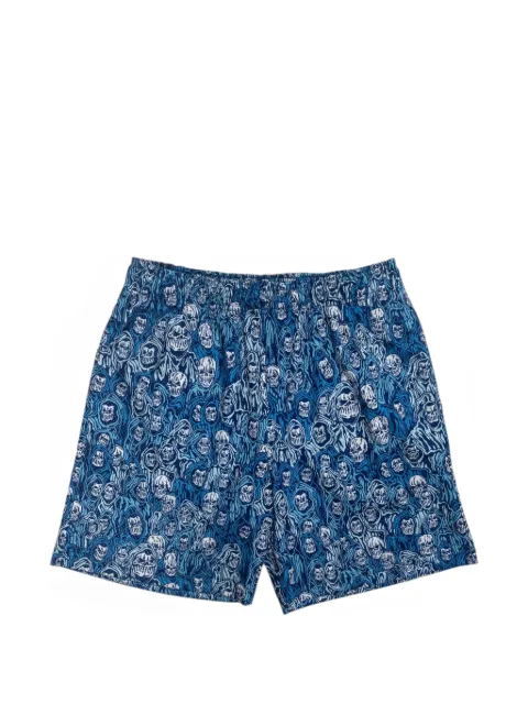 Warren Lotas Reaper Camo mesh shorts Blue WL051