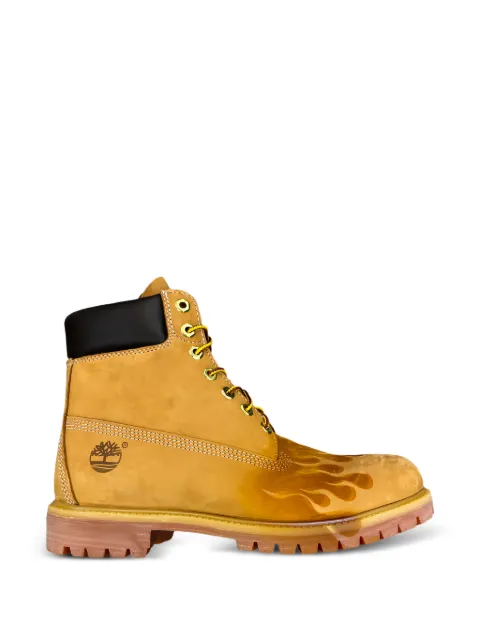 Timberland Loso Wav flame-print hiking boots Yellow TLW6PWBFW