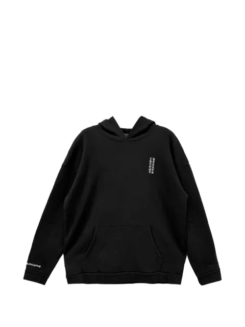 Chrome Hearts embroidered logo-print hoodie Black CHRM1218