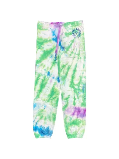 Chrome Hearts logo-print tie-dye track pants Green CHRM1212