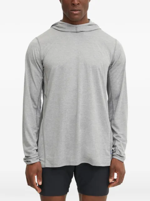 Fjällräven Abisko logo-embroidered thumb-slot hoodie Grey F87199016