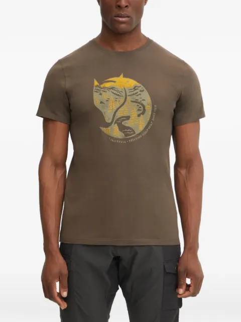 Fjällräven graphic-print T-shirt Brown F87220633
