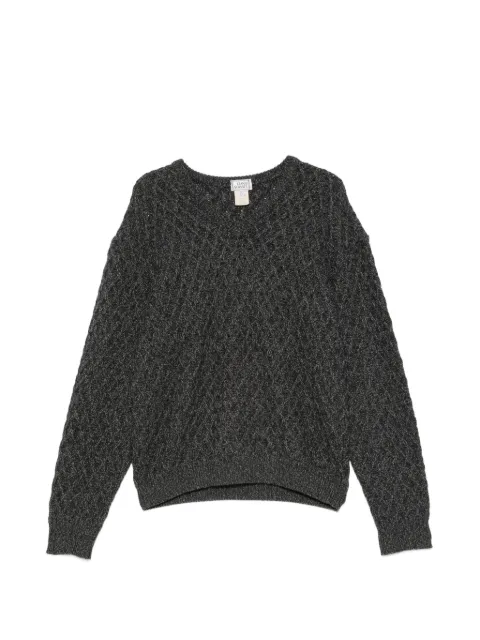 Versace Pre-Owned 1990s diamond-knit sweater Grey VE680BHP