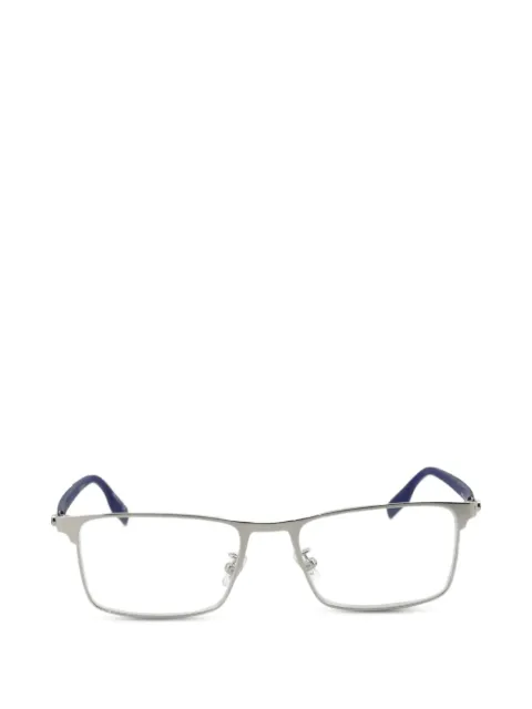 Montblanc rectangle-frame glasses Silver MB0187O002