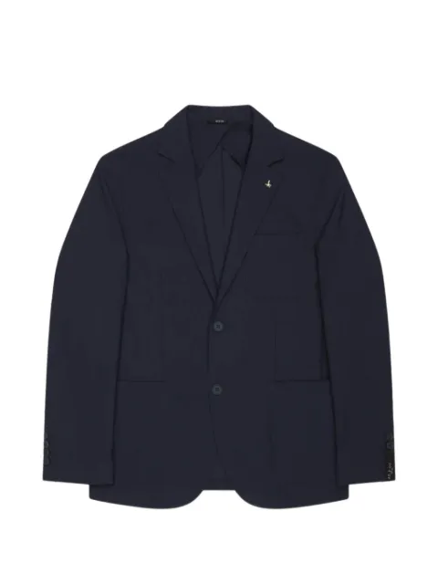 At.P. Co notched-lapel single-breasted blazer Blue A322GEGE78TP977