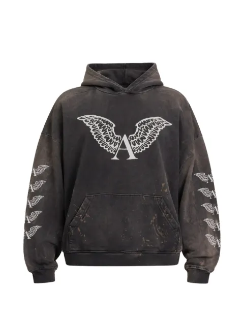 ALEXANDER DIGENOVA logo-print hoodie Black LOGOHOODIE