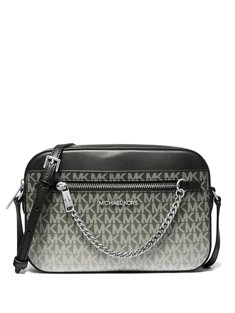Michael Kors logo-print chain-link messenger bag Black 35R5STTC9VBLACK