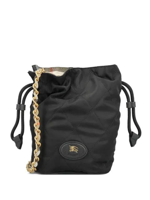 Burberry quilted-design bucket bag Black 8121345