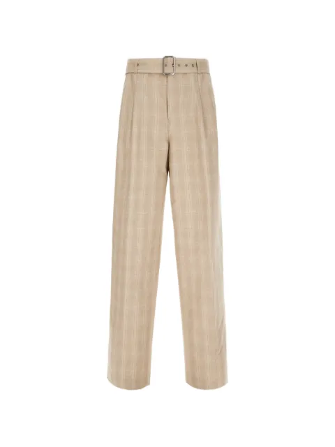 Iceberg belted check-pattern trousers Neutrals B0110288