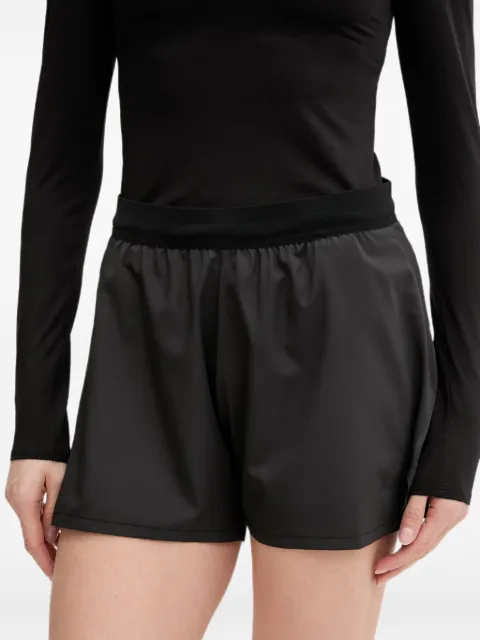 DYNAFIT logo-print perforated shorts Black 80000071646