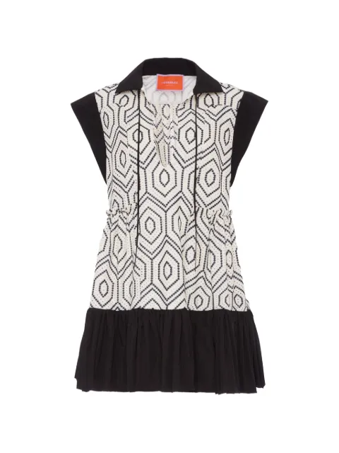 La DoubleJ Jackie mini dress Black DRE0703SAN001SAN03WH04