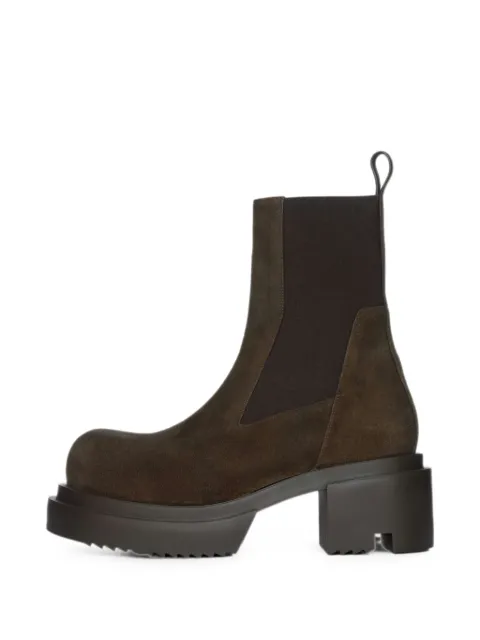 Rick Owens DRKSHDW Beatle Bogun Chelsea boots Brown RO02E4832LCSI106