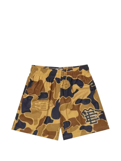 ERIC EMANUEL camouflage-print track shorts Brown EE404