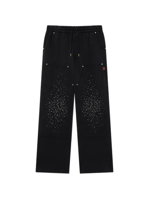 Casablanca La Prémonition crystal-embellished track pants Black MS25JTR24501CRYSTAL