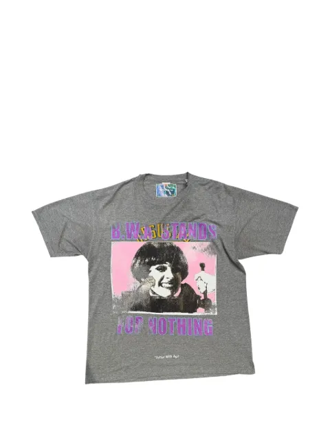 Better with Age Modest graphic-print T-shirt Grey BWA118