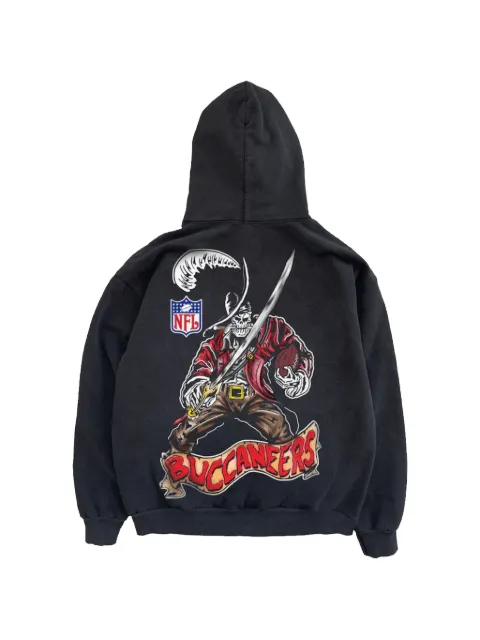 Warren Lotas NFL Tampa Bay Buccaneers graphic-print hoodie Black WL063