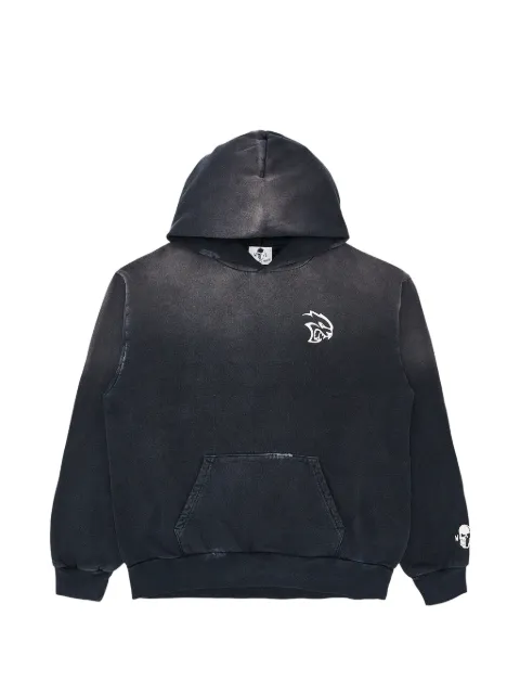 Warren Lotas Dodge SRT Loves ATL logo-print faded hoodie Black WL061