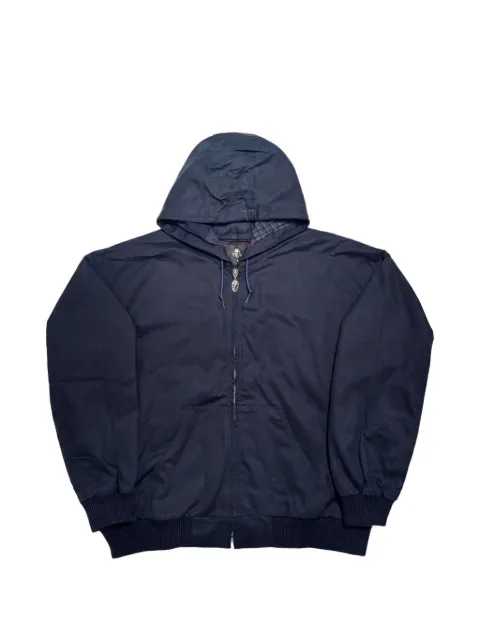 Warren Lotas Shoot Your Local Heroin Dealer zip-up hoodie Blue WL053