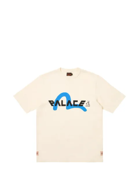 Palace x Evisu logo-print T-shirt White P0147