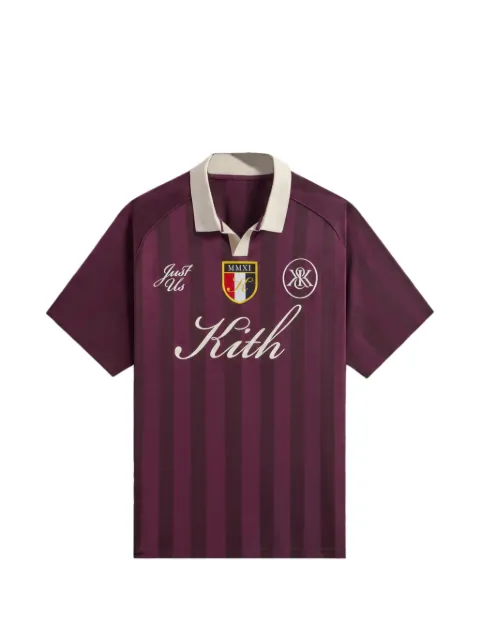 KITH Shadow Stripe Marcel Soccer T-shirt Purple KHM032089698