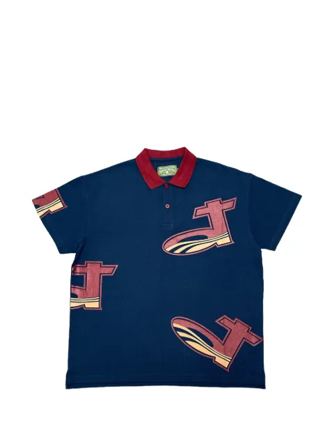 Denim Tears DT Pique polo shirt Blue DT601