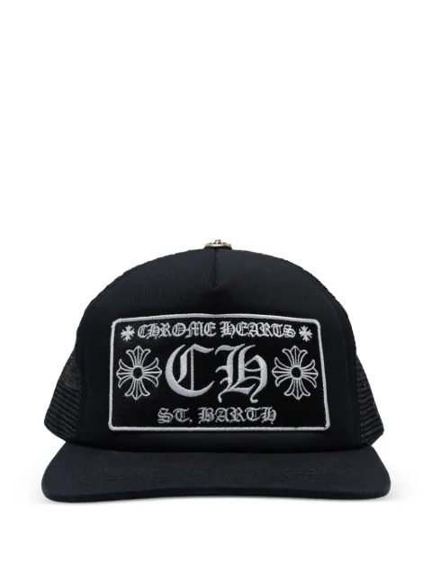Chrome Hearts St. Barth CH patch baseball cap Black CHRM1211