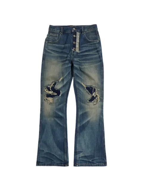 BIRTH OF ROYAL CHILD distressed bootcut jeans Blue BC25FWPT25
