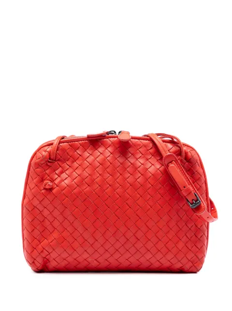 Bottega Veneta Pre-Owned 2012-2026 Nappa Intrecciato Nodini crossbody bag Orange D5H67SIAQ5G2FGL1