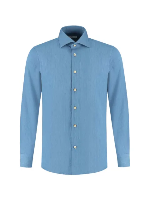 Kiton long-sleeved shirt Blue 300UCCH09694008